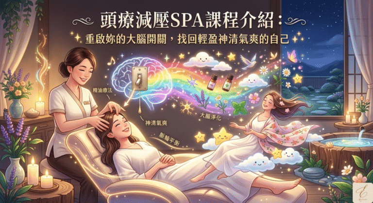 頭療減壓SPA課程介紹：重啟妳的大腦開關，找回輕盈神清氣爽的自己